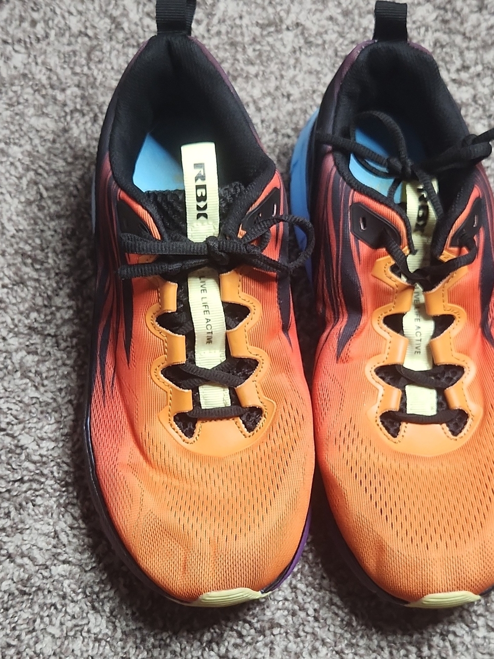 RBX Orange Men's Athletic Running Shoes